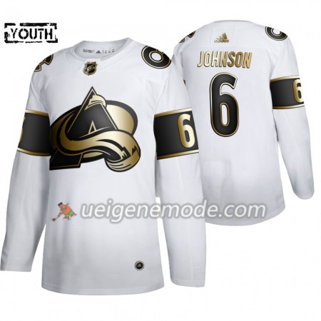 Kinder Eishockey Colorado Avalanche Trikot Erik Johnson 6 Adidas 2019-2020 Golden Edition Weiß Authentic